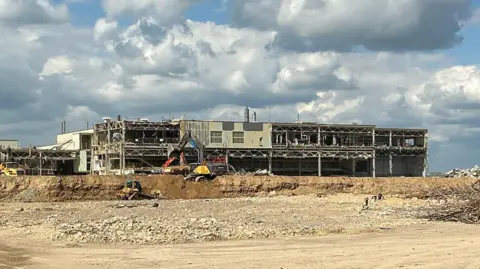Getty Images Former Honda site in Swindon in the middle of deconstruction