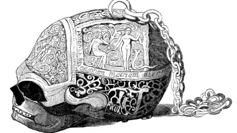 Alamy Illustration of memento mori watch linked to Mary Queen of Scots