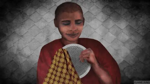Elaine Jung man washing a plate