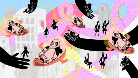 NATALIE BYRNE Illustration: 'It's the story of boys in skirts and girls in spaceships'