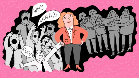 NATALIE BYRNE Illustration of a 'kick-ass CEO'