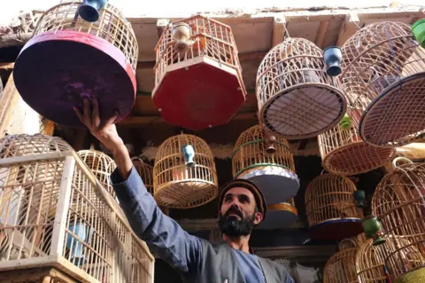 Getty Images view of Mendevi market is seen as daily life continues despite recent Daesh attacks in Kabul, Afghanistan on September 16, 2022