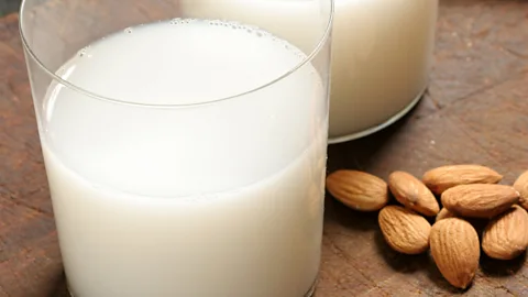 Getty Alternative milks like almond milk don’t normally have the same micronutrients as dairy (Credit: Getty)