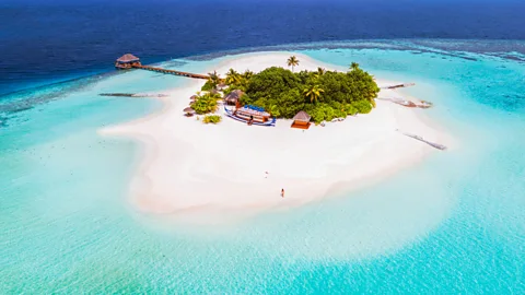 Matteo Colombo/Getty Images The low-lying Maldives islands are threatened by rising ocean levels due to climate change (Credit: Matteo Colombo/Getty Images)