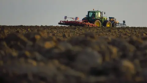 Reuters A tractor on a farm in France