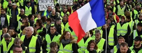 Getty Images 'Gilet jaunes' protests in Paris