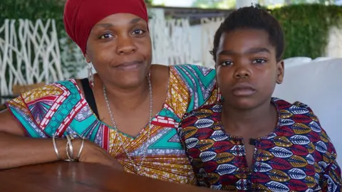 Gemma Handy Yashua Mack with his mother Aziza Roberts