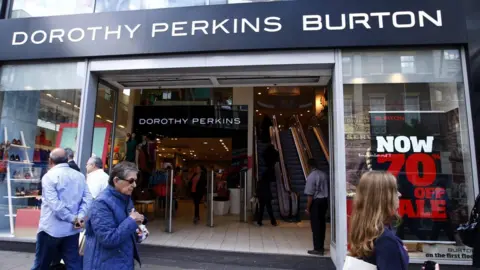 PA Media Dorothy Perkins/Burton store