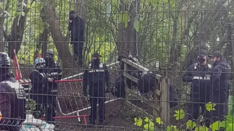 Lachlan Macrae/PA Wire Site during eviction
