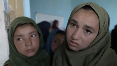 12-year old Parwana with a friend