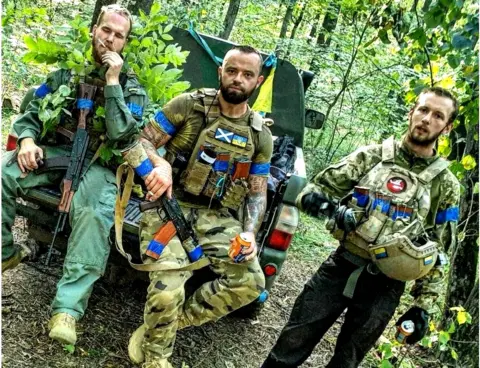 Brian Ennis Adam Ennis raised cash to take a pick-up truck back to Ukraine to assist with medical evacuations