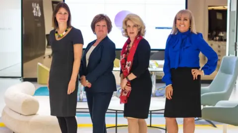 BBC Carolyn Currie, Liz Cameron, Jeanette Forbes and Marie Macklin