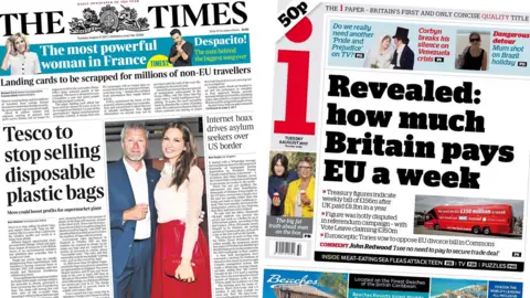 The Times and the i newspaper