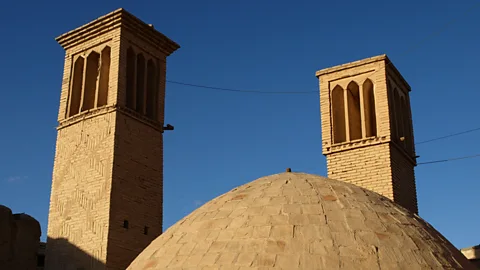 A badgir (wind-cooled water reservoir) in Na'in. (Marian Reid)