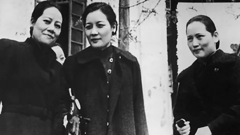 Topical Press Agency/Hulton Archive/Getty Images The three Soong sisters, though divided by politics, were united during World War Two (Credit: Topical Press Agency/Hulton Archive/Getty Images)