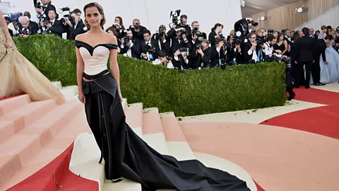 Getty Images Emma Watson’s dress at this year’s Met Gala was made partly from recycled water bottles (Credit: Getty Images)