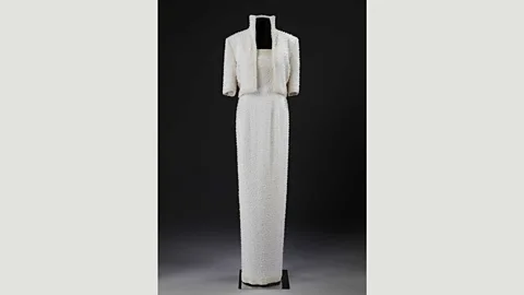 Diana Her Fashion Story The ‘Elvis dress’ designed by Catherine Walker is one example of Diana’s glamorous and glitzy mid-80s style (Credit: Diana Her Fashion Story)
