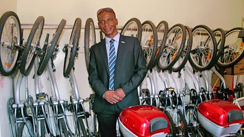 Sharon Tshipa Mpaphi Ndubo has dealt with hostility against cyclists in Gaborone for 22 years (Credit: Sharon Tshipa)