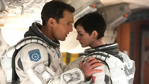 Alamy One of Interstellar’s most moving moments is when Matthew McConaughey’s astronaut watches a backlog of messages from his children (Credit: Alamy)