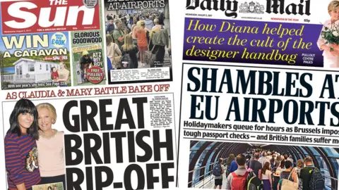 sun Mail front pages