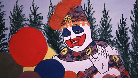 Getty Images A self-portrait by the serial murderer and rapist John Wayne Gacy, who used to dress up as "Pogo the Clown" in his job as a children's entertainer (Credit: Getty Images)
