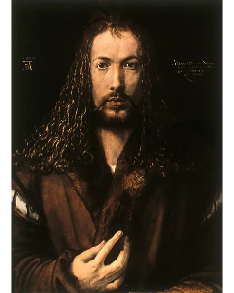 Getty Images Albrecht Dürer's Self-Portrait at Twenty-Eight (1500) also features an inscription (Credit: Getty Images)