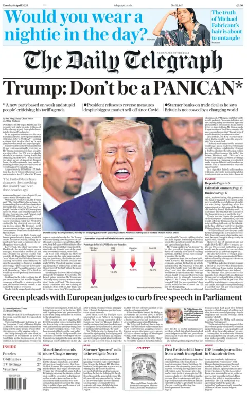 Telegraph: Trump - Don't be a Panican*